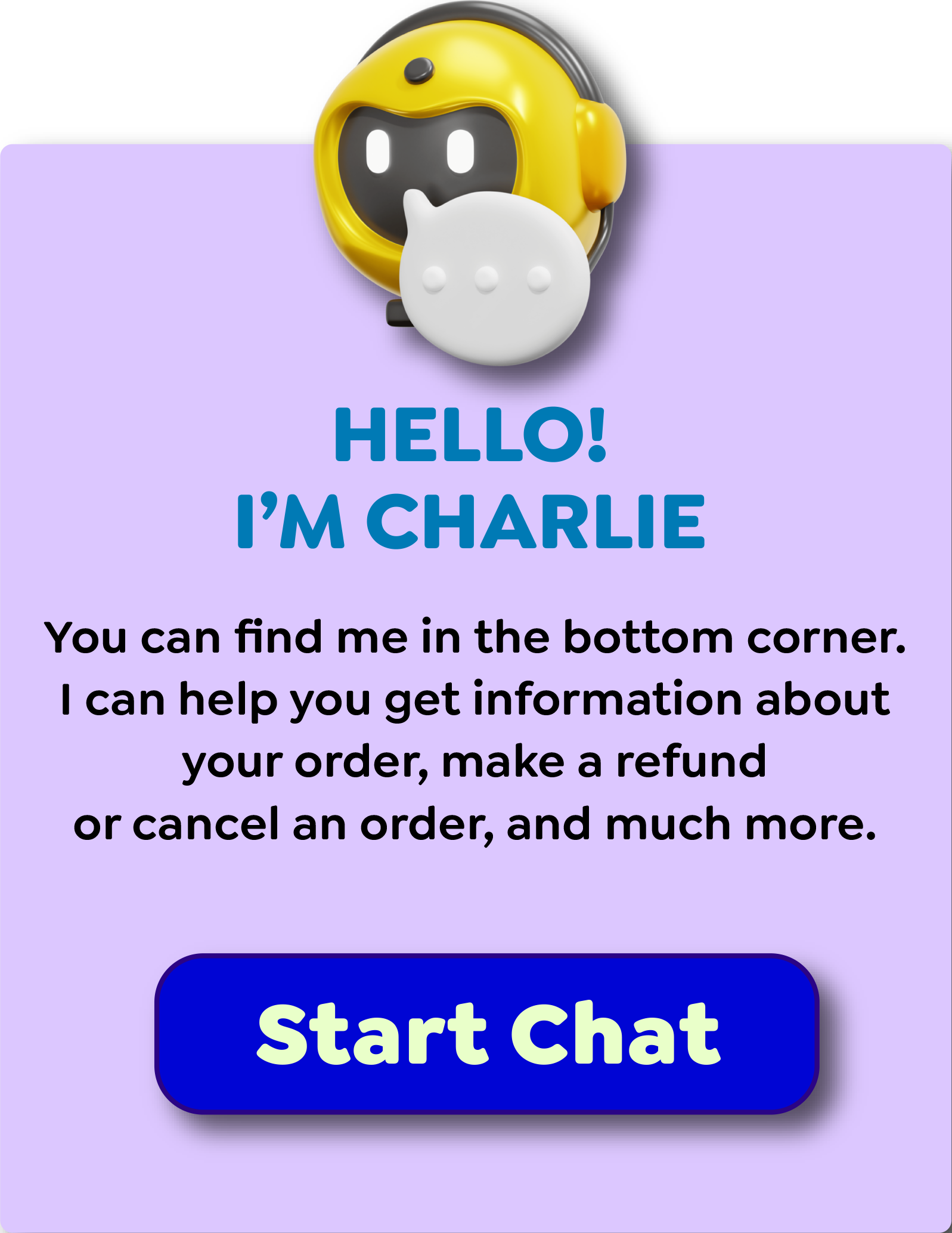 chatbot popup